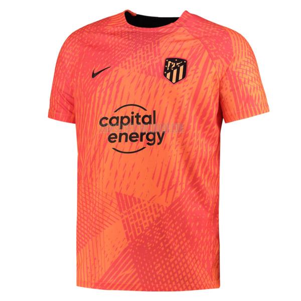 camiseta de entrenamiento atletico madrid pre-match naranja 2022-2023