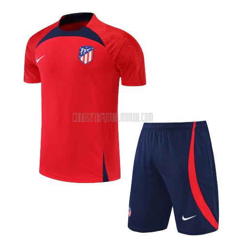 camiseta de entrenamiento atlético de madrid traje rojo 2022-2023