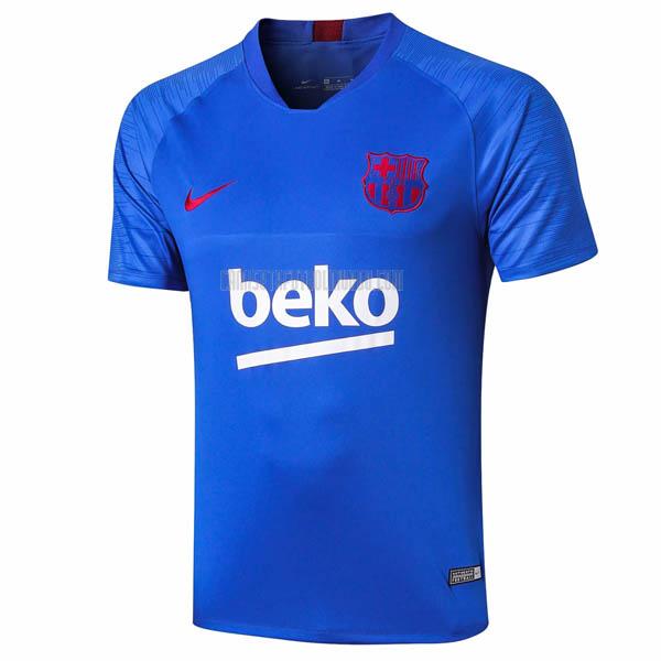 camiseta de entrenamiento barcelona azul 2019-20