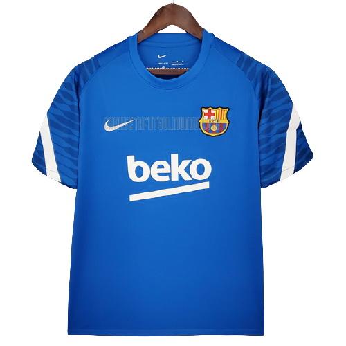 camiseta de entrenamiento barcelona azul 2021-2022