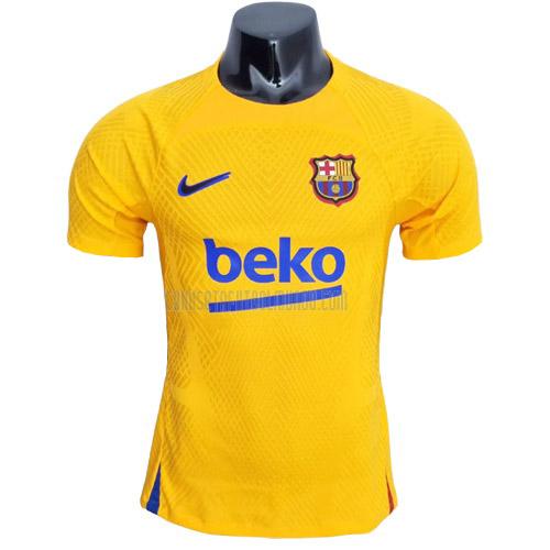 camiseta de entrenamiento barcelona edición de jugador amarillo 2022-2023
