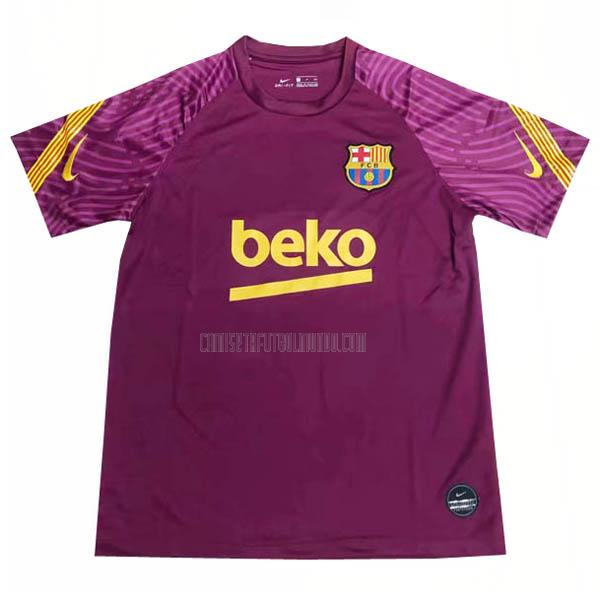 camiseta de entrenamiento barcelona púrpura 2019-20