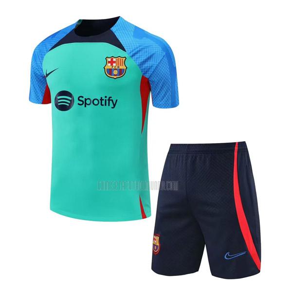 camiseta de entrenamiento barcelona traje 22830a verde azul 2022-2023