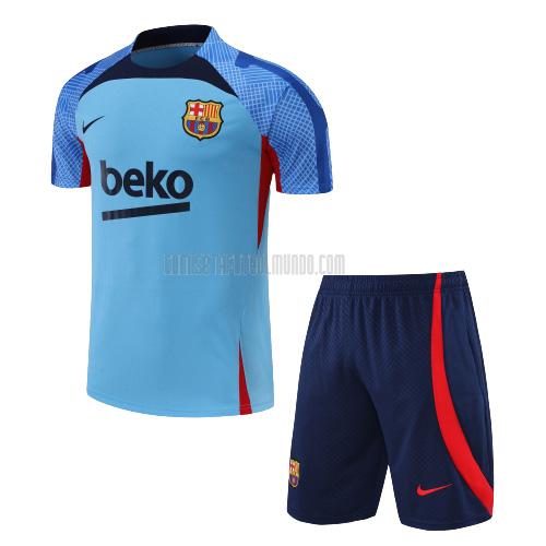 camiseta de entrenamiento barcelona traje azul 2022-2023