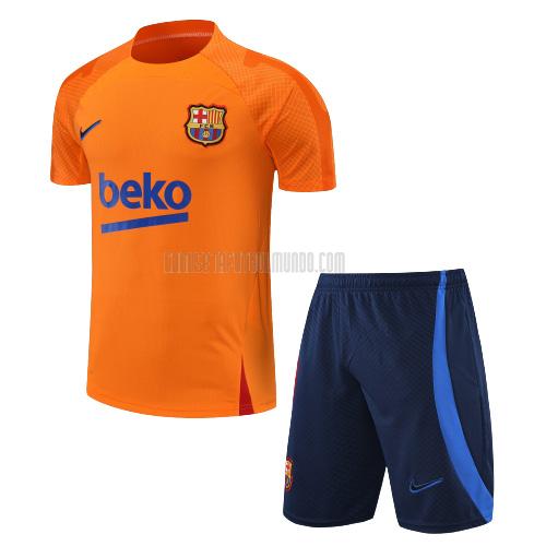 camiseta de entrenamiento barcelona traje naranja 2022-2023