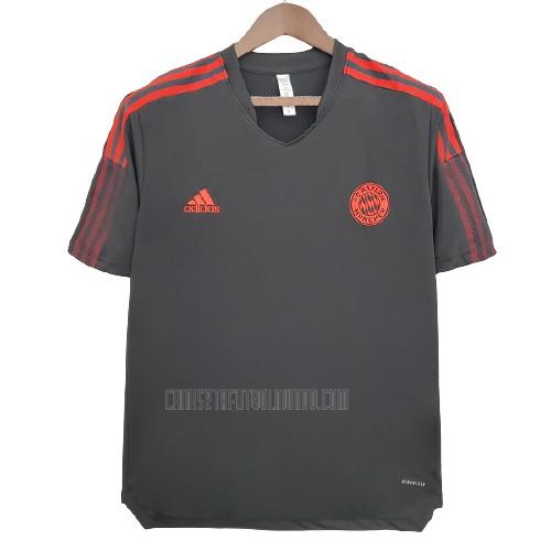 camiseta de entrenamiento bayern munich negro 2021-2022