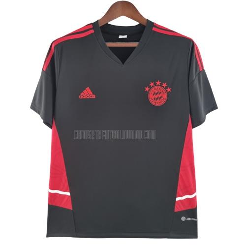 camiseta de entrenamiento bayern munich negro br2 2022-2023