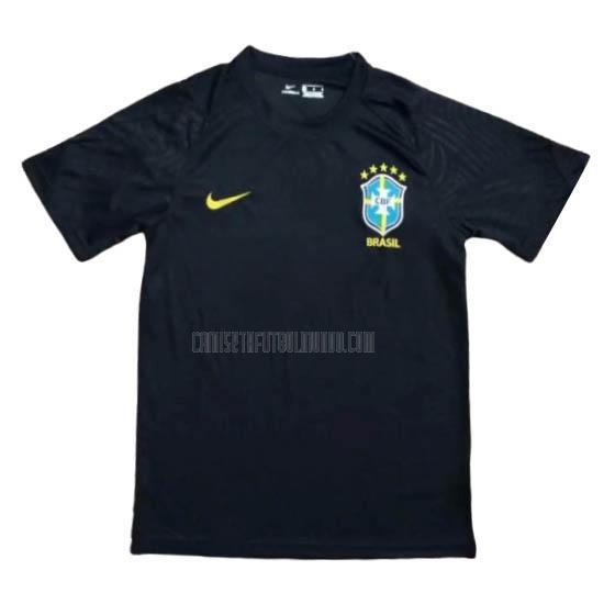 camiseta de entrenamiento brasil negro 2020-2021
