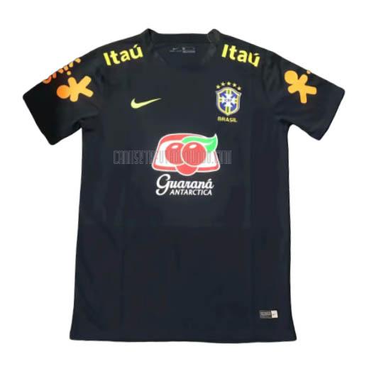 camiseta de entrenamiento brasil negro 2020-21