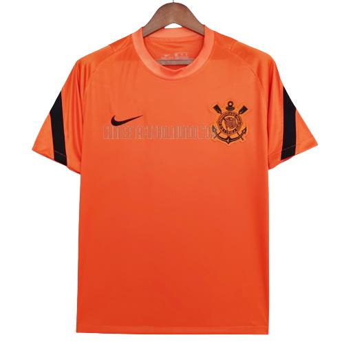 camiseta de entrenamiento corinthians naranja 2022-2023