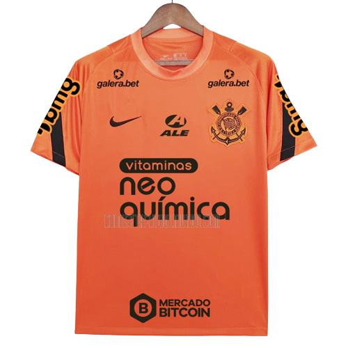 camiseta de entrenamiento corinthians todos patrocinadores naranja 2022-2023