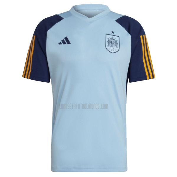 camiseta de entrenamiento españa copa mundial azul claro 2022