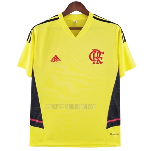 camiseta de entrenamiento flamengo amarillo 2022-2023