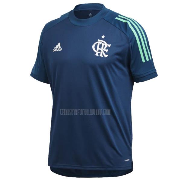 camiseta de entrenamiento flamengo azul 2020-21