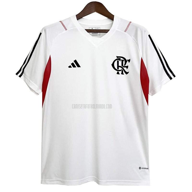 camiseta de entrenamiento flamengo blanco 2023-2024