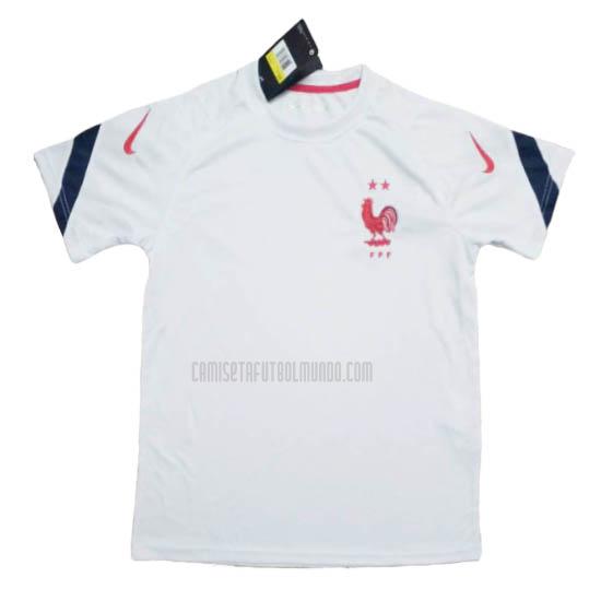 camiseta de entrenamiento francia blanco 2020-2021
