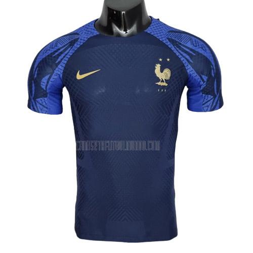 camiseta de entrenamiento francia edición de jugador fg1 azul 2022