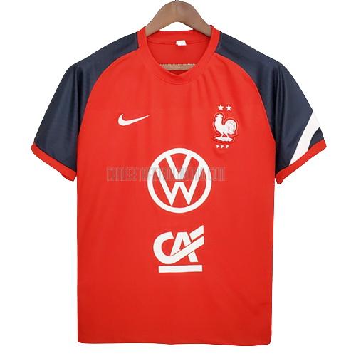 camiseta de entrenamiento francia rojo 2022