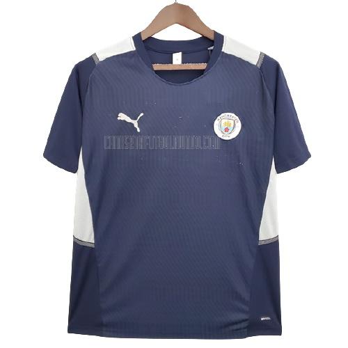 camiseta de entrenamiento manchester city azul 2021-2022