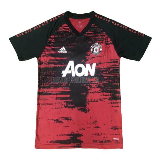 camiseta de entrenamiento manchester united rosso-nero 2020-2021