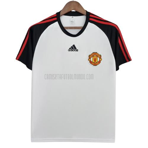 camiseta de entrenamiento manchester united teamgeist blanco 2022-2023