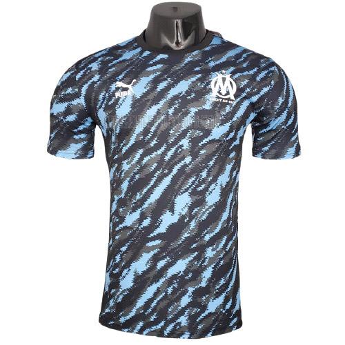 camiseta de entrenamiento marseille azul negro 2021-2022