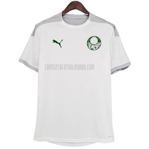 camiseta de entrenamiento palmeiras blanco 2021-2022