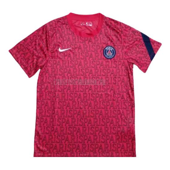 camiseta de entrenamiento paris saint-germain pre-match rojo 2020