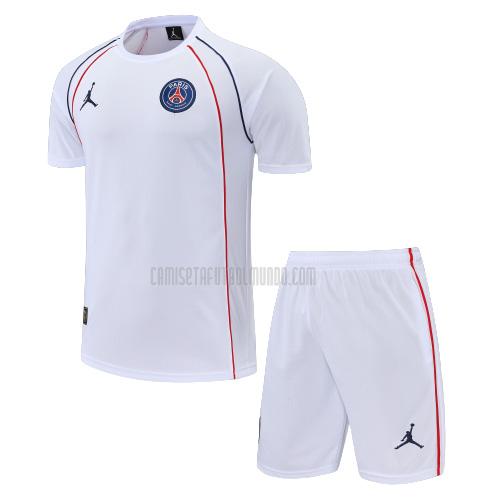 camiseta de entrenamiento paris saint-germain traje blanco 2022-2023