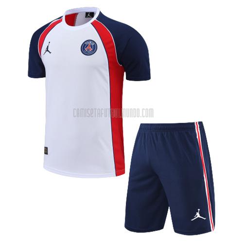 camiseta de entrenamiento paris saint-germain traje blanco azul rojo 2022-2023