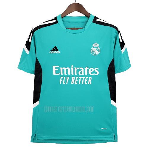 camiseta de entrenamiento real madrid verde 2021-2022