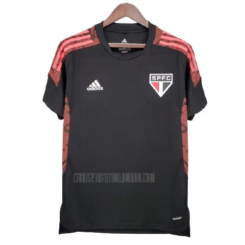 camiseta de entrenamiento sao paulo negro 2021-2022