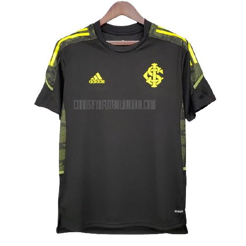 camiseta de entrenamiento sc internacional negro 2021-2022