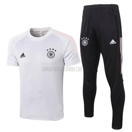 camiseta de entrenamiento y pantalones alemania blanco 2020-21