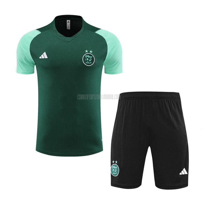 camiseta de entrenamiento y pantalones argelia verde 2023-2024