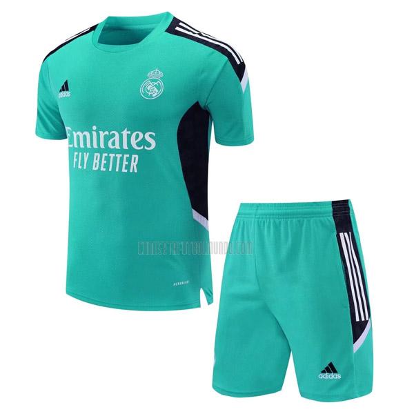 camiseta de entrenamiento y pantalones arsenal verde 2021-2022