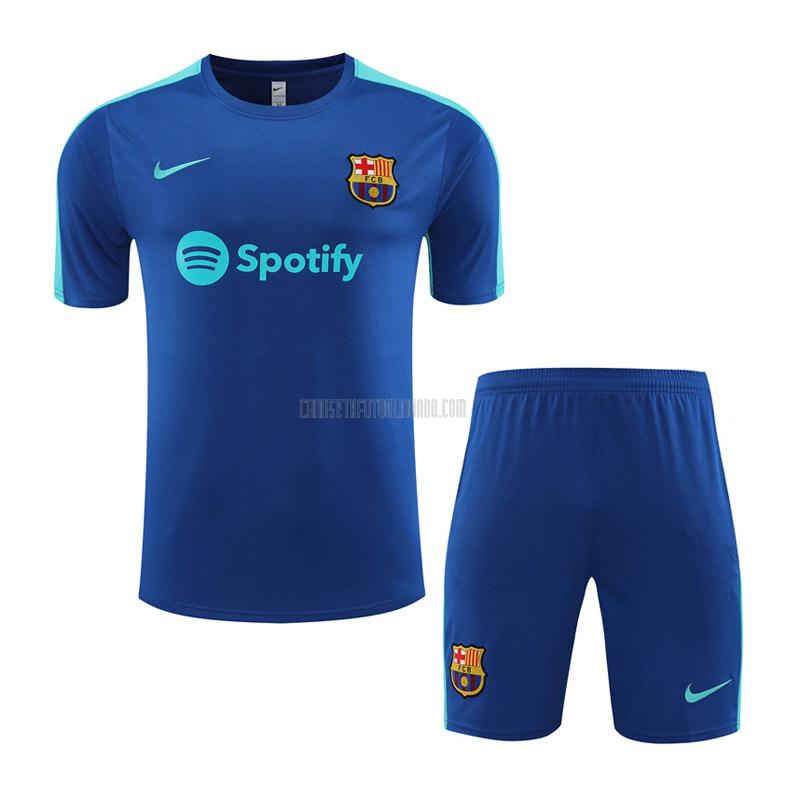 camiseta de entrenamiento y pantalones barcelona azul 2023-2024