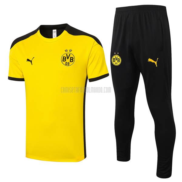 camiseta de entrenamiento y pantalones borussia dortmund amarillo 2020-2021
