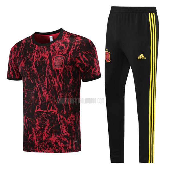 camiseta de entrenamiento y pantalones españa rojo 2021-2022