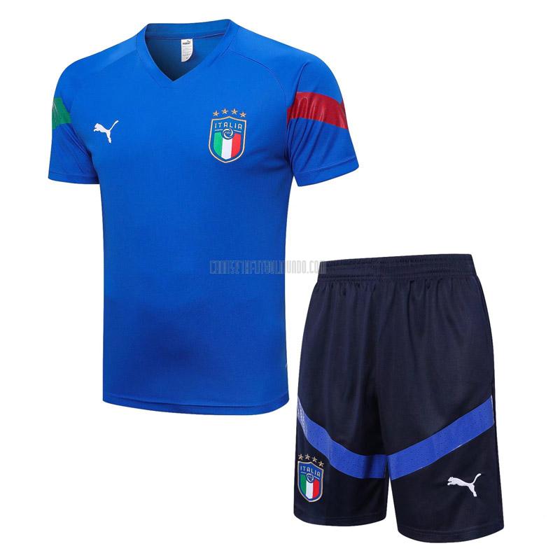 camiseta de entrenamiento y pantalones italia 2317a1 azul 2022