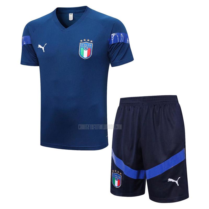 camiseta de entrenamiento y pantalones italia 2317a1 azul marino 2022