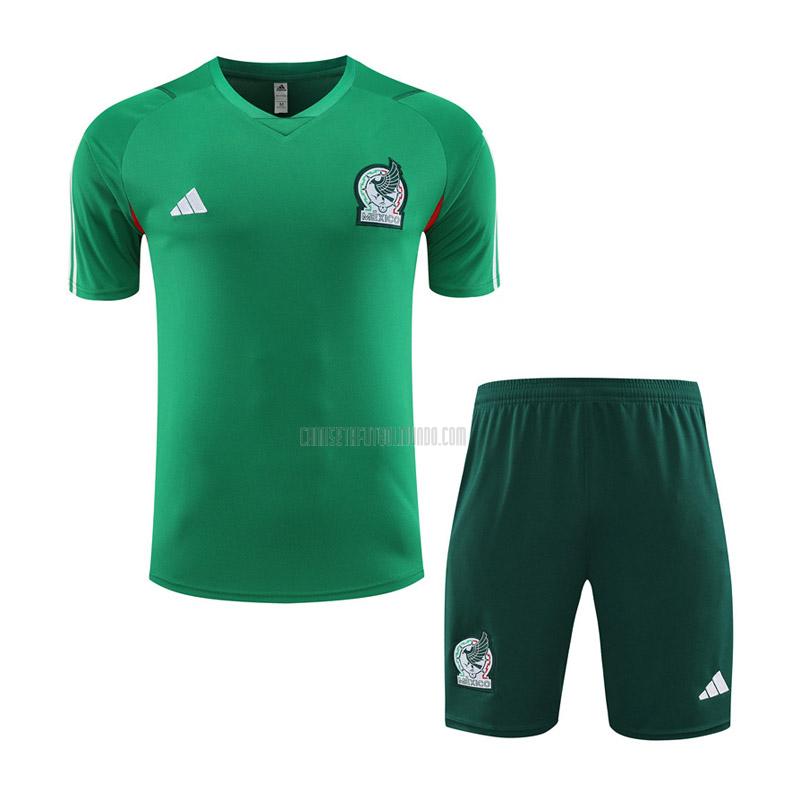 camiseta de entrenamiento y pantalones méxico verde 2023-2024