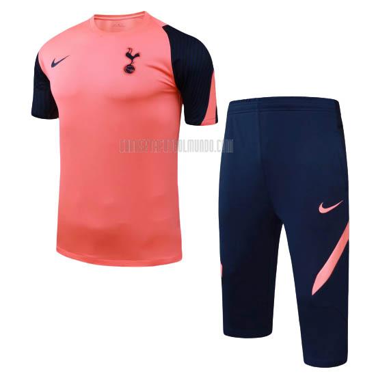 camiseta de entrenamiento y pantalones tottenham rosado 2020-2021