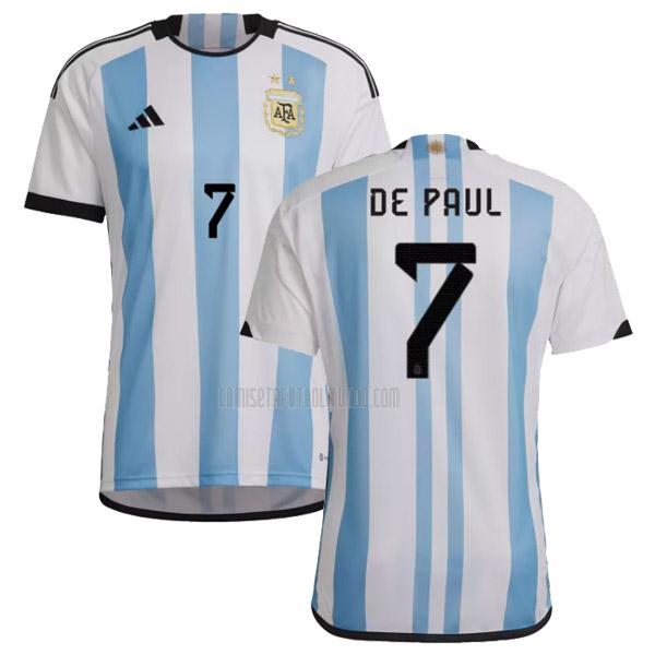 camiseta de paul argentina primera 2022