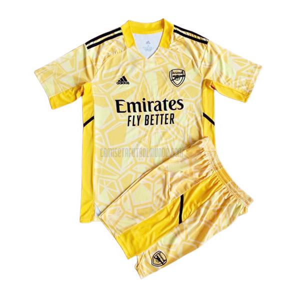 camiseta del arsenal del niños portero amarillo 2022-2023