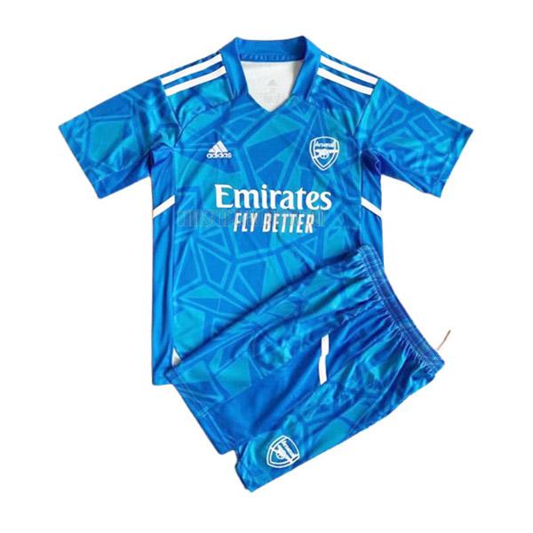 camiseta del arsenal del niños portero azul 2022-2023