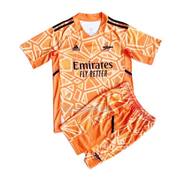 camiseta del arsenal del niños portero naranja 2022-2023