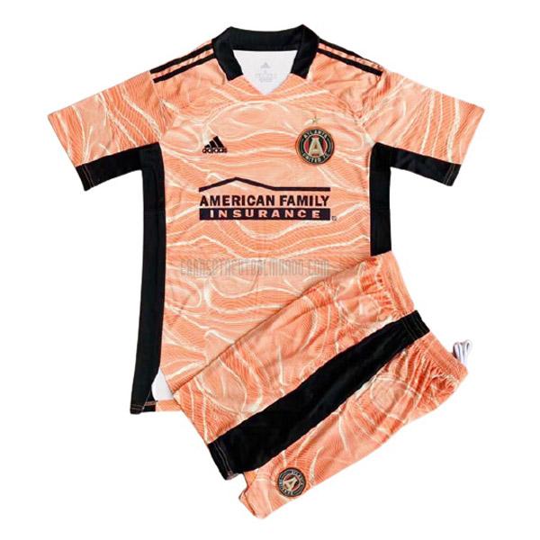 camiseta del atlanta united del niños portero naranja 2021-2022