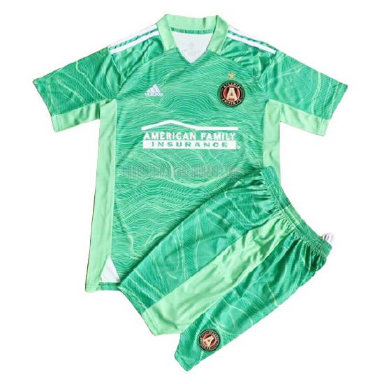 camiseta del atlanta united del niños portero verde 2021-2022