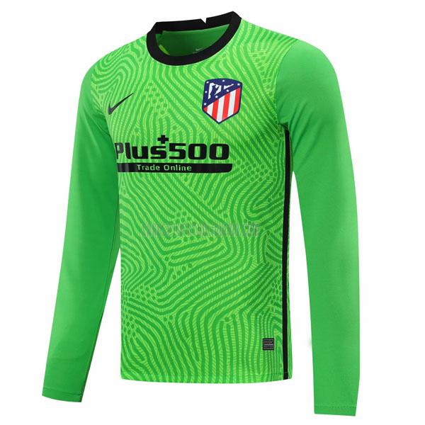 camiseta del atlético de madrid del manga larga portero verde 2020-2021